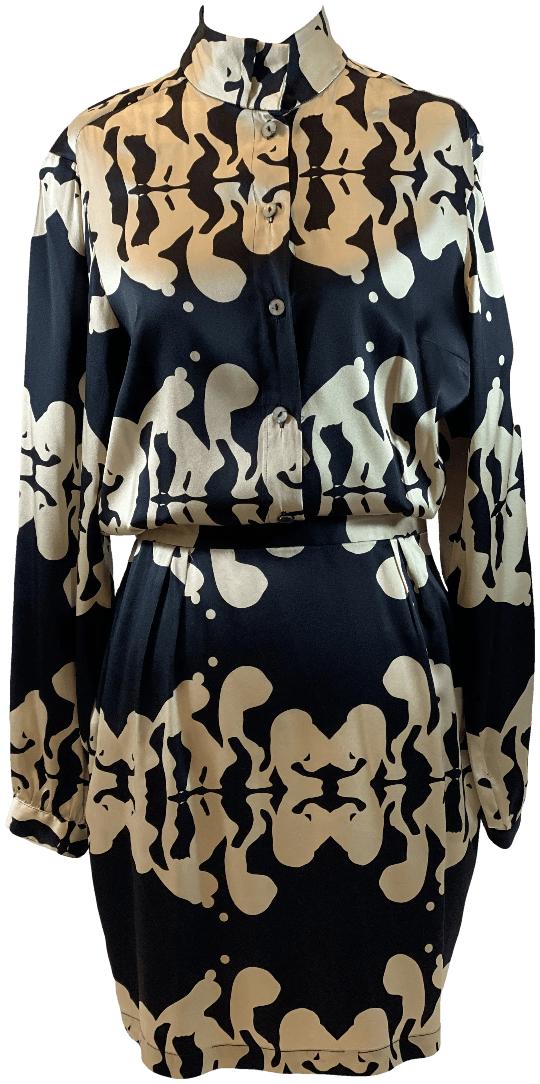 Mara Hoffman Womens Abstract Print Midi Dress from the 2000s - Stylish Bohemian Fashion