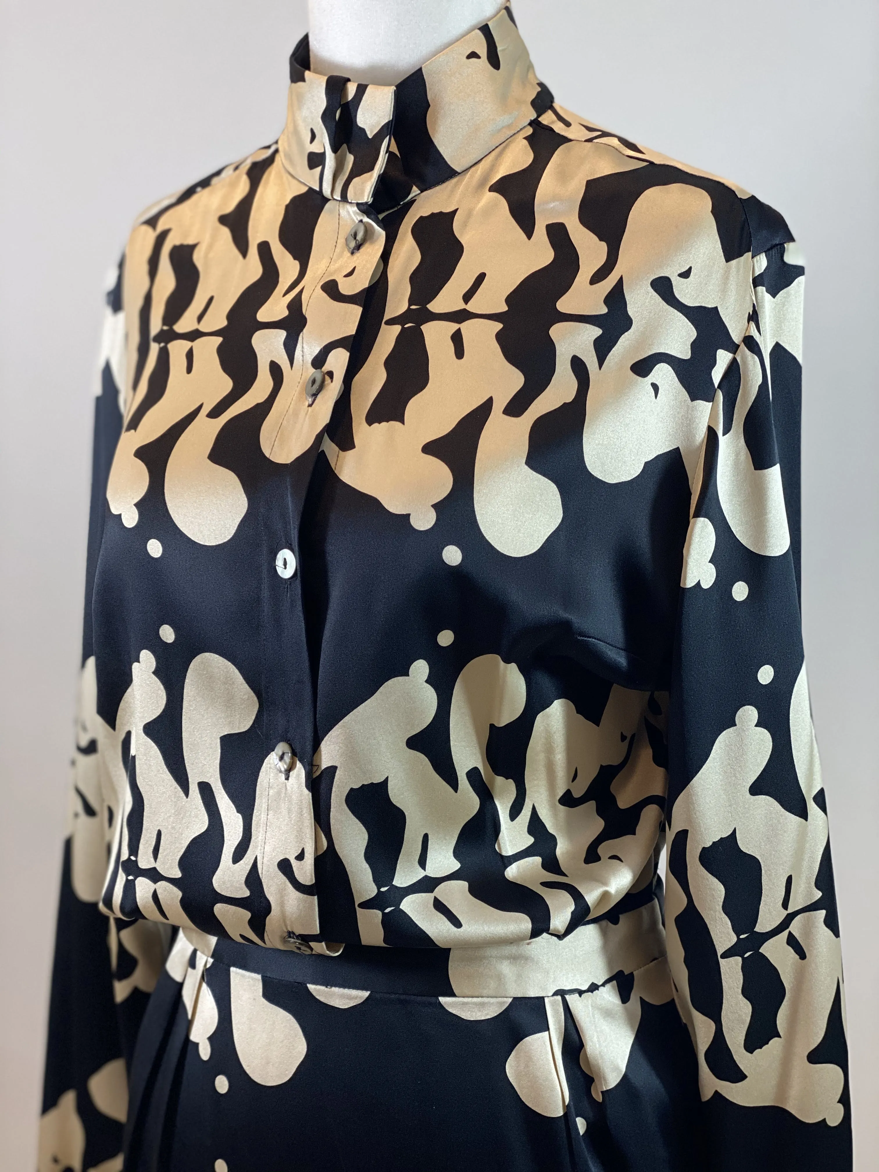 Mara Hoffman Womens Abstract Print Midi Dress from the 2000s - Stylish Bohemian Fashion