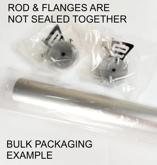 24 Inch Satin Nickel Round 1 5/16 Rod Kit