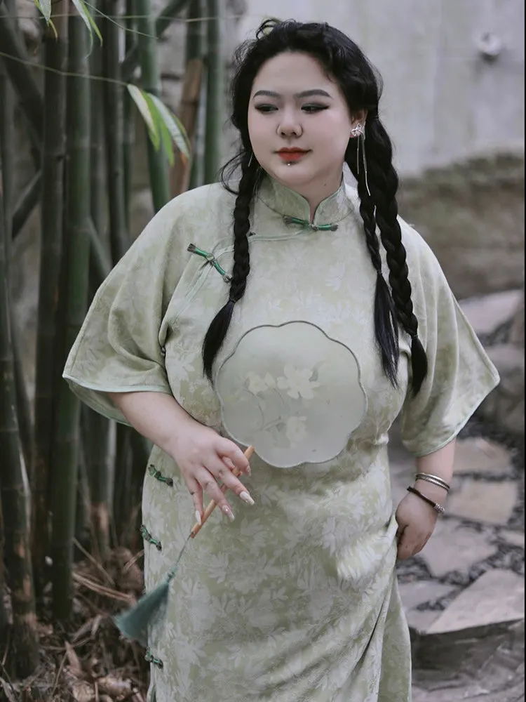 3/4 Sleeve Cheongsam Dress, Lilian (Preorder)