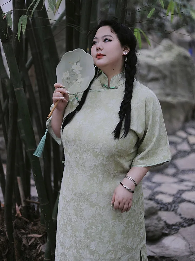 3/4 Sleeve Cheongsam Dress, Lilian (Preorder)