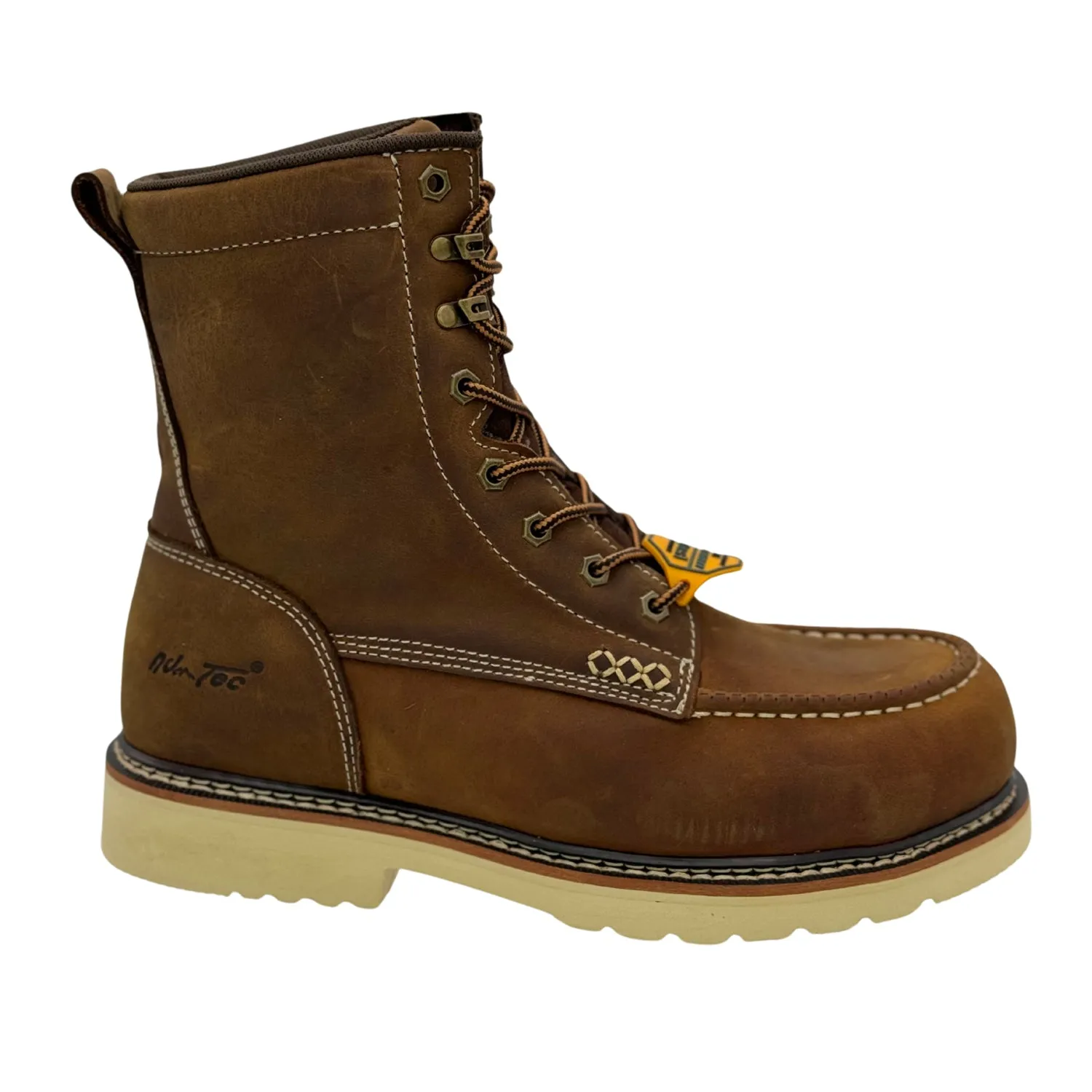 Sure! Here’s an optimized title for the product:

AdTec Mens Apex 8-Inch Steel Toe Moc-Toe Brown Leather Work Boots – Durable Comfort for Tough Environments