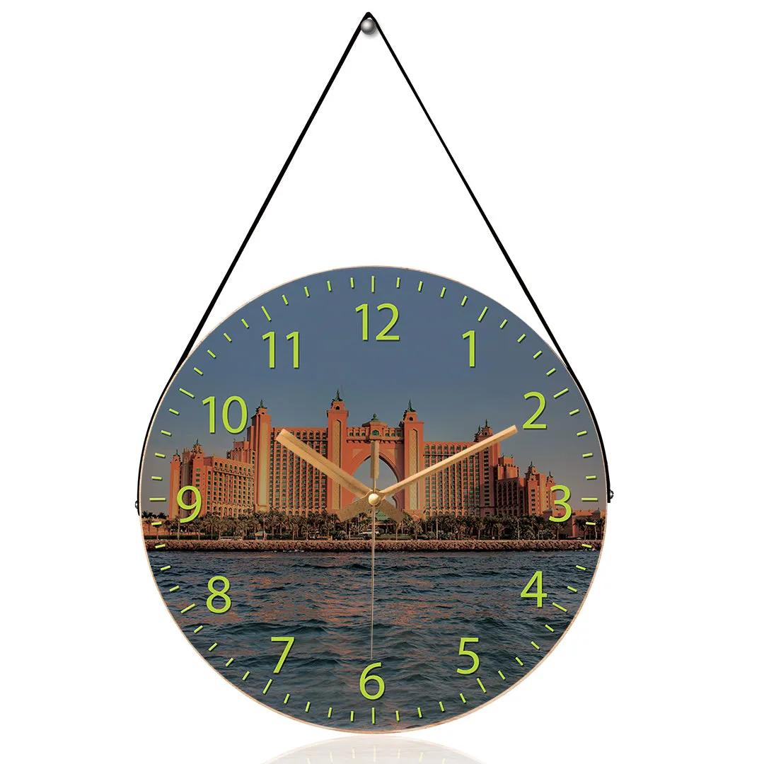 Premium Wall Clock - Atlantis Palm Jumeirah Design