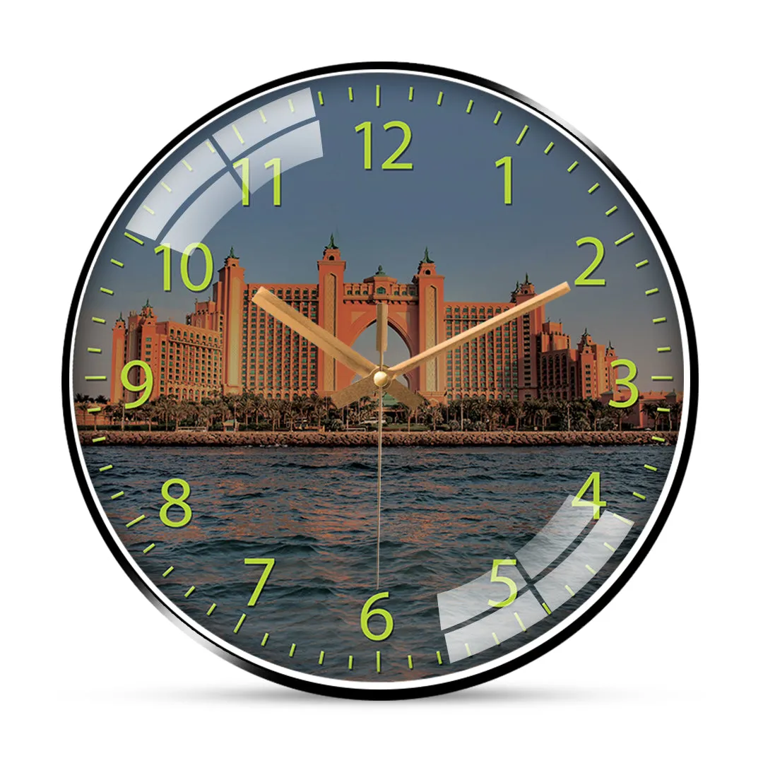 Premium Wall Clock - Atlantis Palm Jumeirah Design