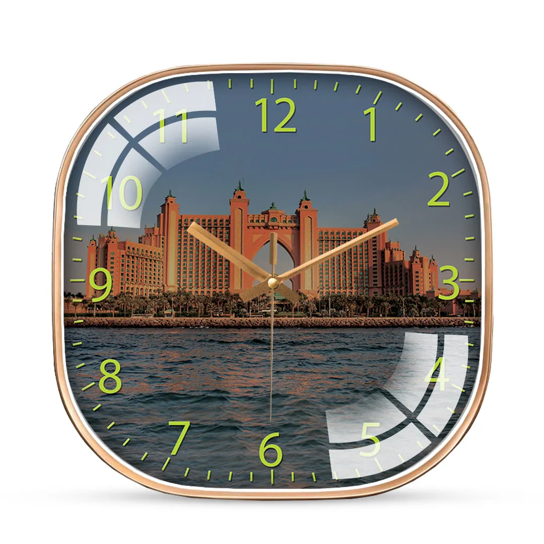 Premium Wall Clock - Atlantis Palm Jumeirah Design