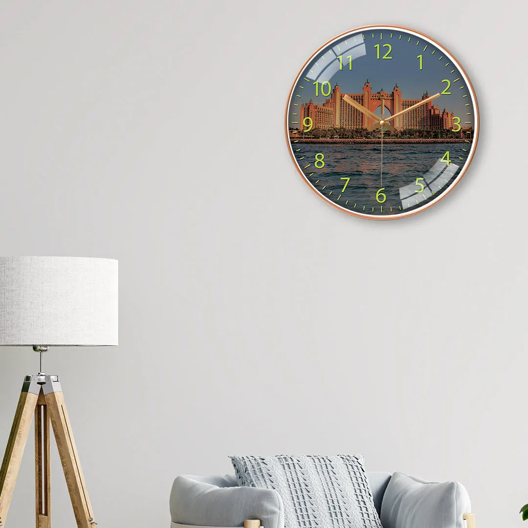 Premium Wall Clock - Atlantis Palm Jumeirah Design