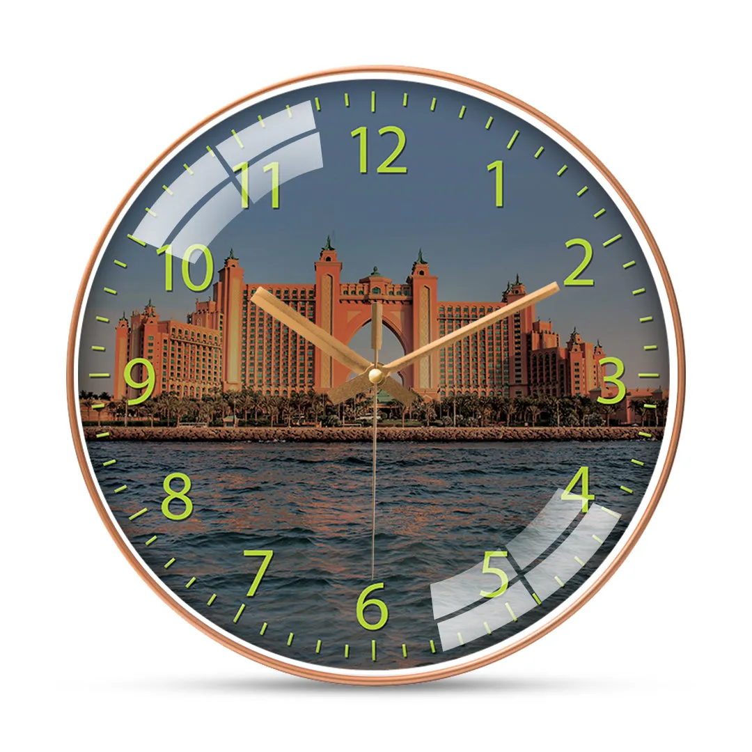 Premium Wall Clock - Atlantis Palm Jumeirah Design