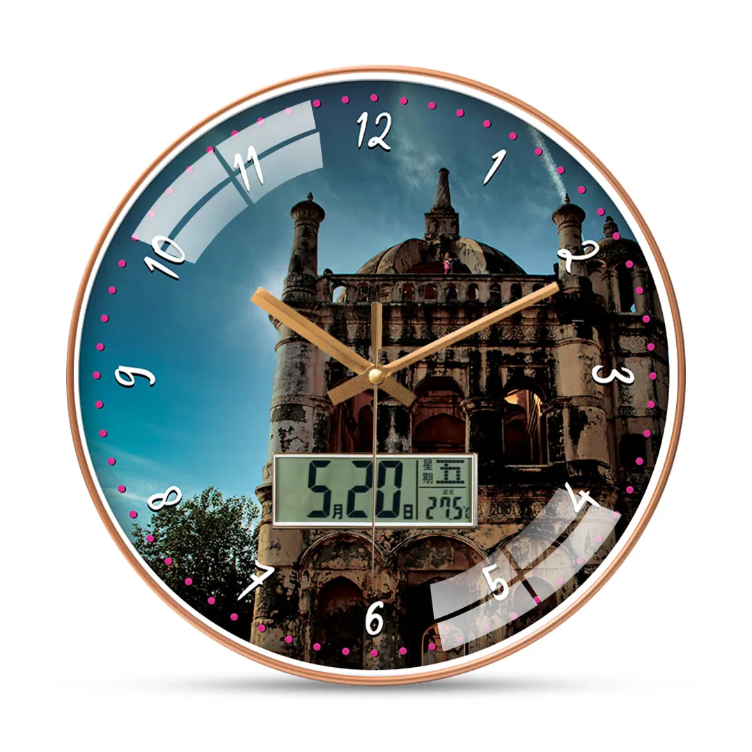 Exquisite Surat Fort-Inspired Wall Clock