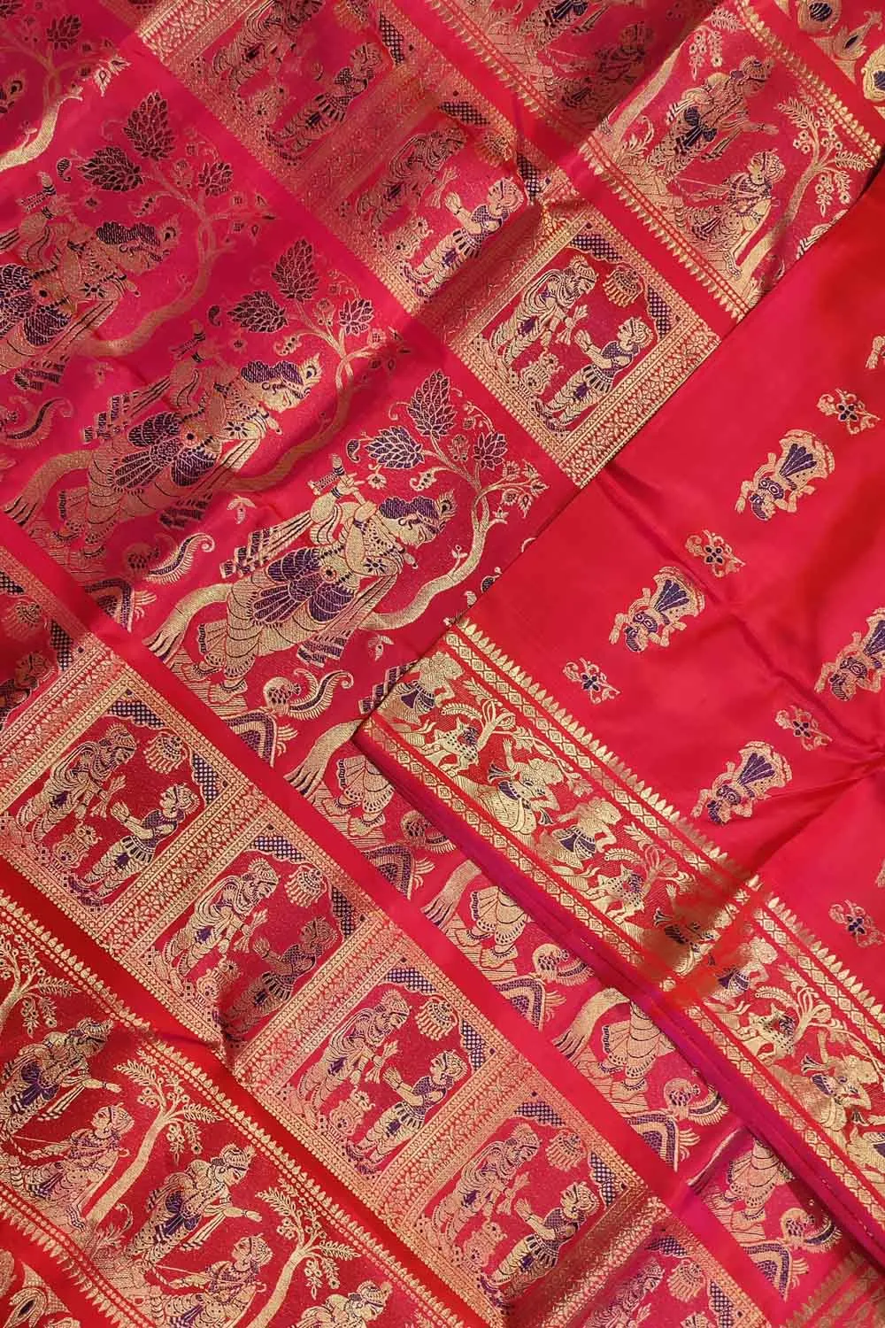 Handloom Swarnachari Silk Saree in Elegant Pink - Exquisite Traditional Attire