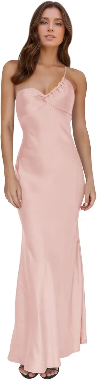 Bridesmaid Dresses Satin Long 2025 Mermaid Corset Evening Party Dress Prom Dresses for Women