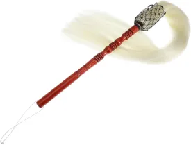 Broom Duster with Comfortable Grip Authentic Horsetail Whisk Design for Home and Office Cleaning and Construction Ergonomic Handle for Precision