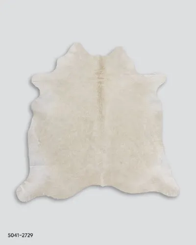 Classic Cowhide - Solid Butter (Approx 1.7 x 2.3m)
