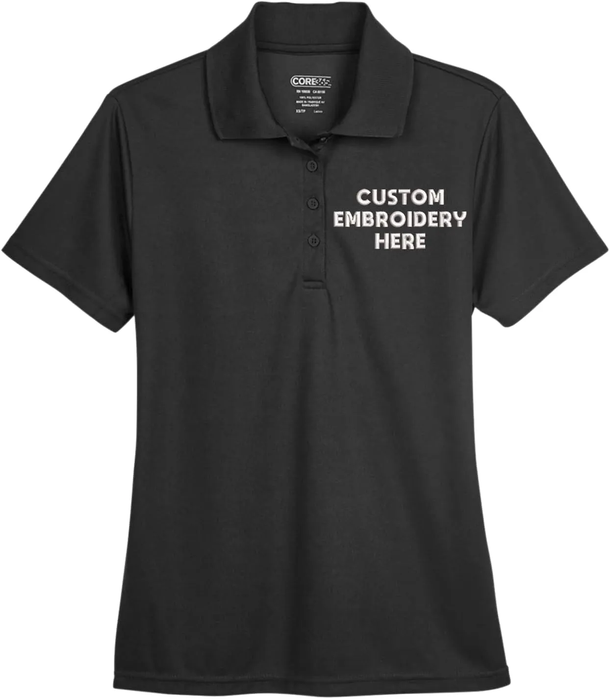 Custom Embroidered Women's Dri Fit Polo Shirt, Personalized Business Logo Shirt, Ladies Performance Polos, Women Golf Shirt