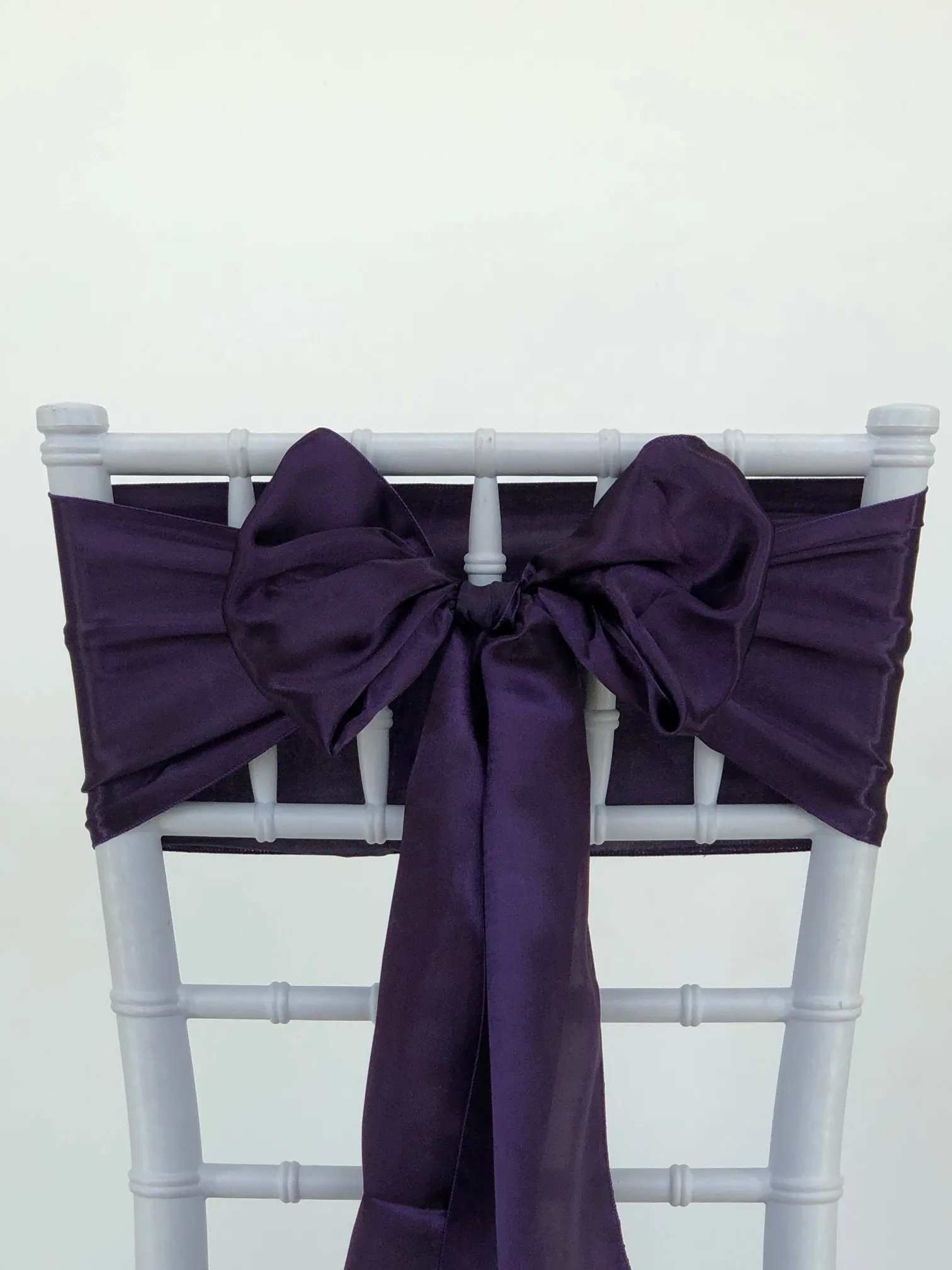 Eggplant Satin Sashes