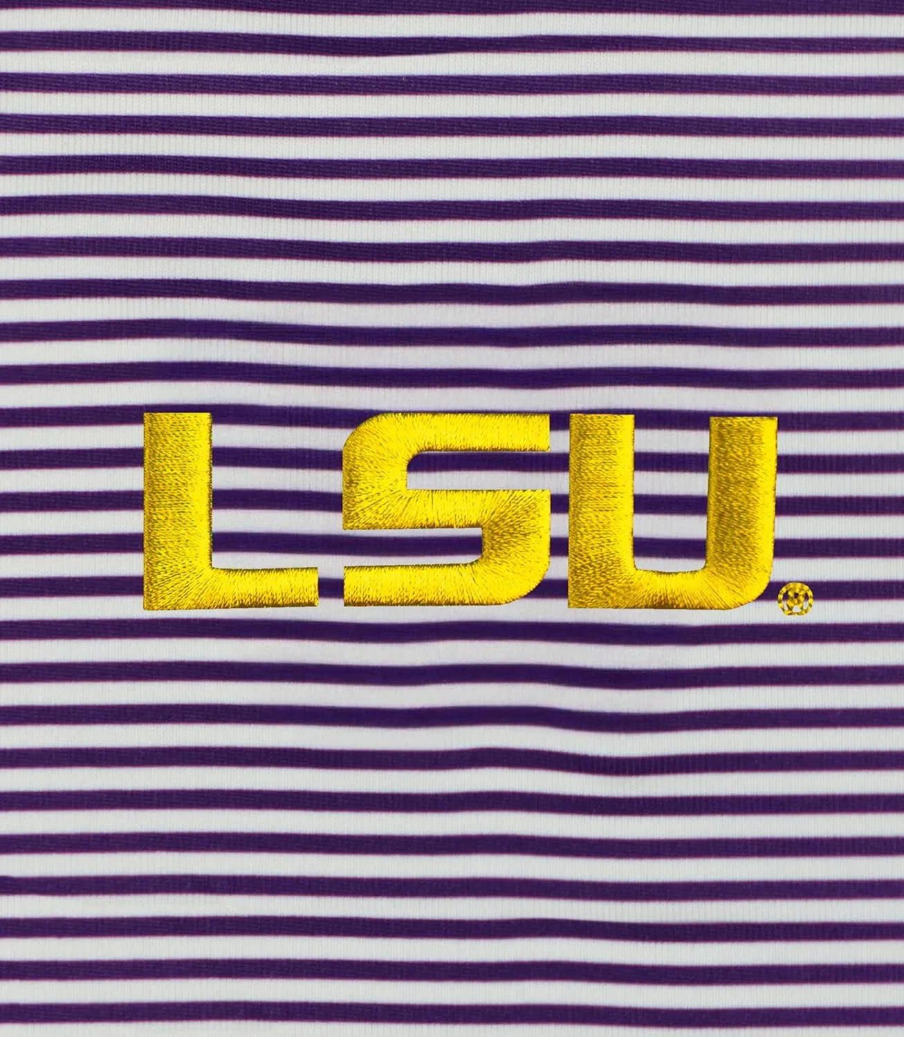 Men's College Moisture Wicking Premium Stretch Fit Striped Polo