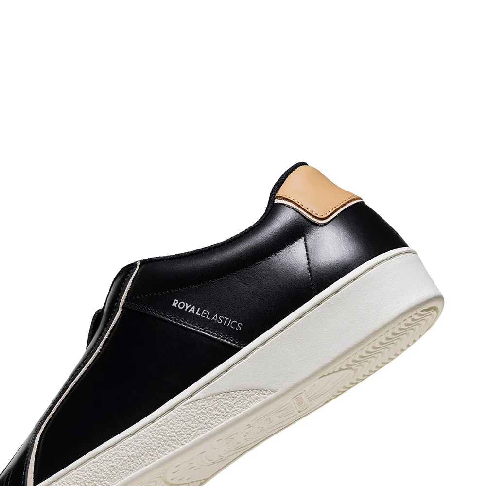 Mens Duca Stylish Black and Brown Leather Sneakers - Model 06842-997
