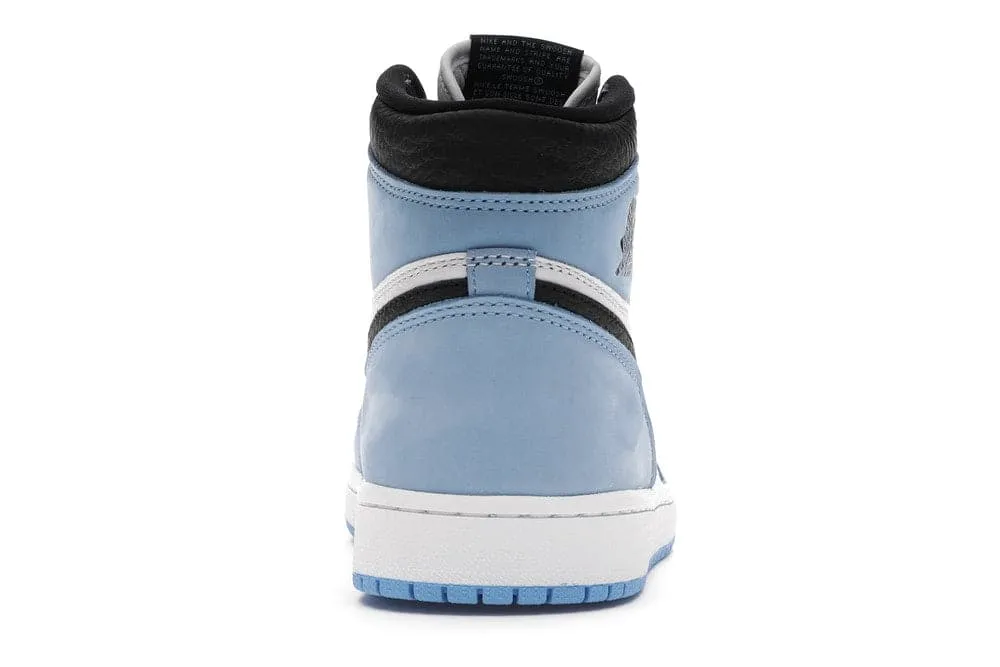 Optimized Title: Mens Nike Air Jordan 1 Retro High - White/University Blue/Black - Stylish Basketball Sneakers