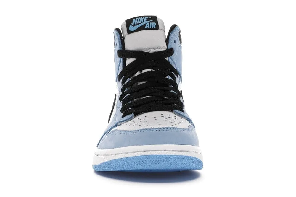 Optimized Title: Mens Nike Air Jordan 1 Retro High - White/University Blue/Black - Stylish Basketball Sneakers