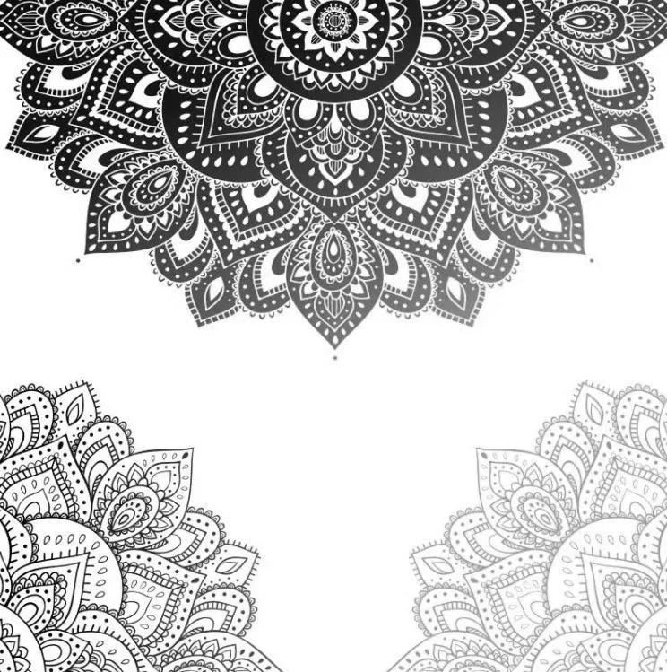 Nordic Leaf Print Modern Wallpaper