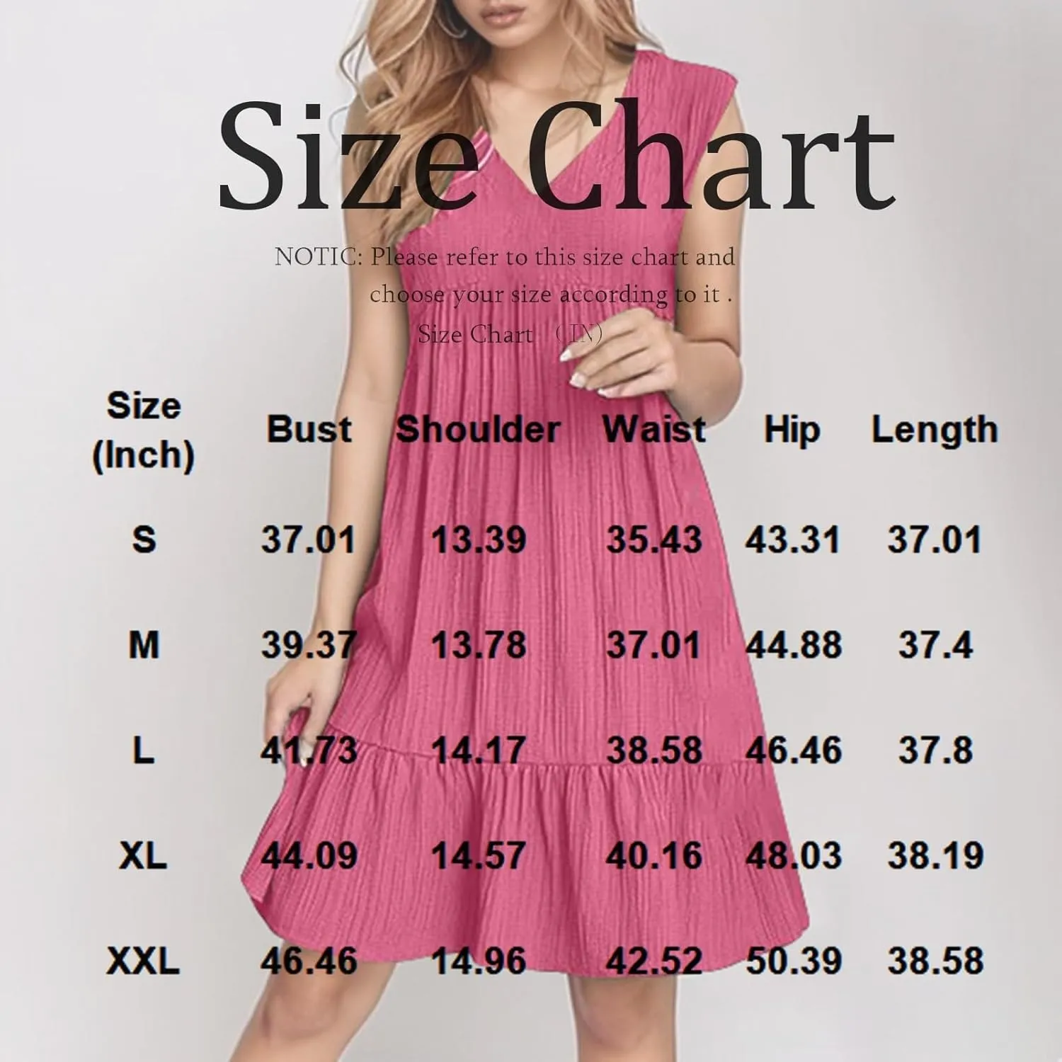 Summer Dresses for Women 2025 Sleeveless V Neck Knee Length Patchwork Pleated Ruffle Flowy Beach Sundresses