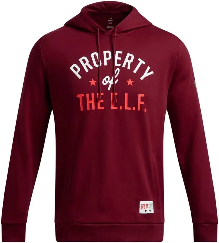 Under Armour Men's Project Rock Red One E.l.f. Hoodie