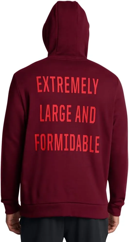 Under Armour Men's Project Rock Red One E.l.f. Hoodie