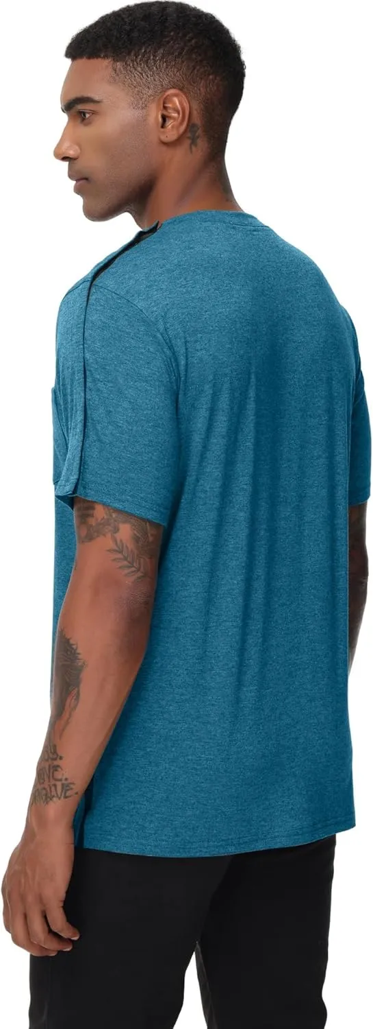 Unisex Post Shoulder Surgery Shirts After Rotator Cuff Surgery Shirt Snap Tearaway Shirts Chemo Port Adaptive Clothing