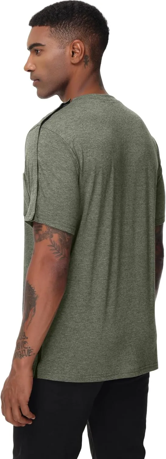 Unisex Post Shoulder Surgery Shirts After Rotator Cuff Surgery Shirt Snap Tearaway Shirts Chemo Port Adaptive Clothing