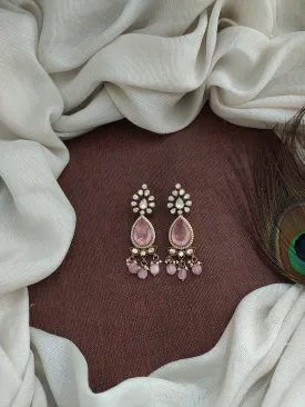 Victorian Finish Moissanite Earrings