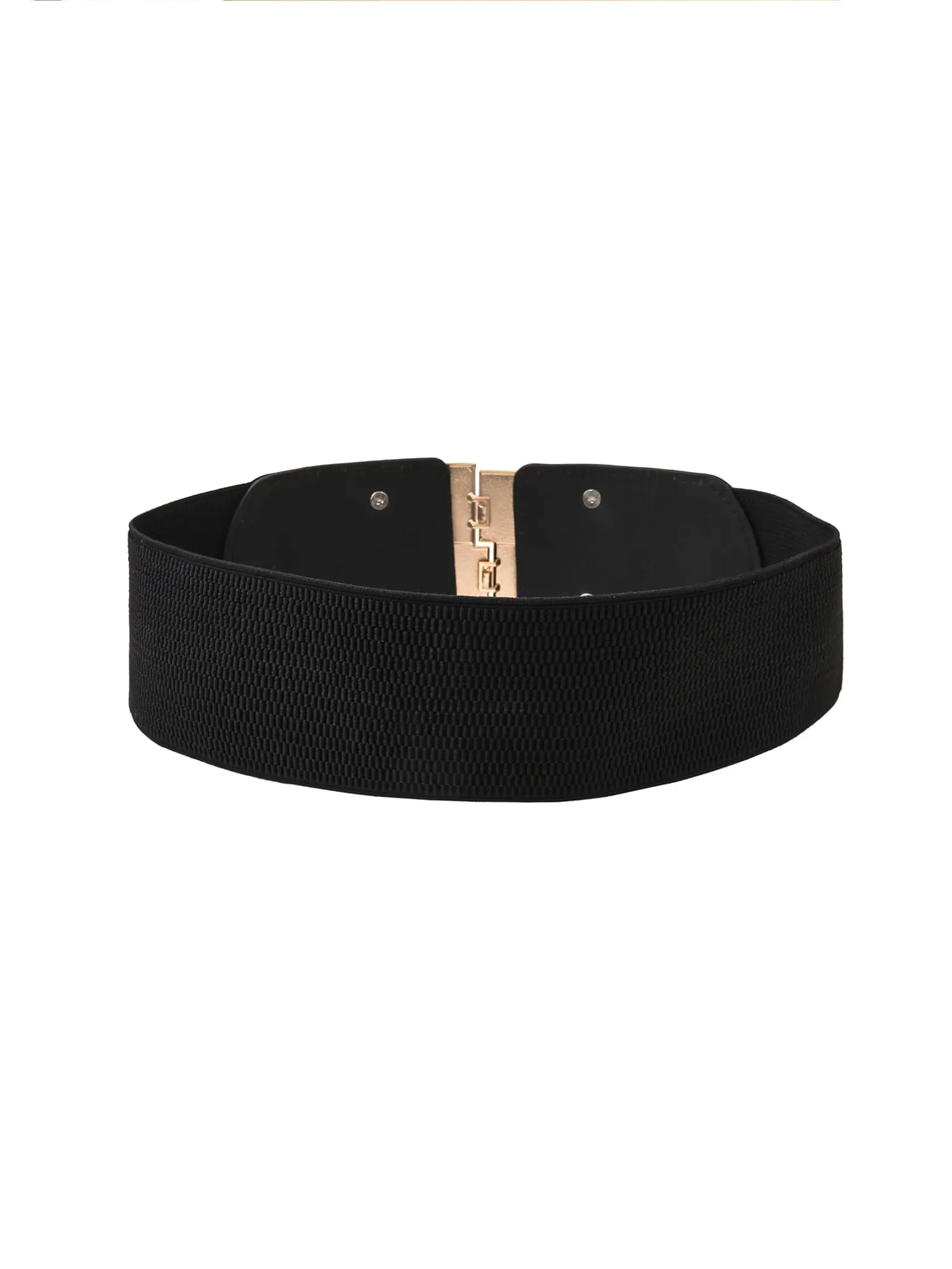 Yellow Chimes Women's Waist Belt Stretchy Black Hip Belt For Women Saree Kamarband I AdjustabIe Perfect For Western & Ethnic Attire Addition To Your Wardrobe (Design 4)