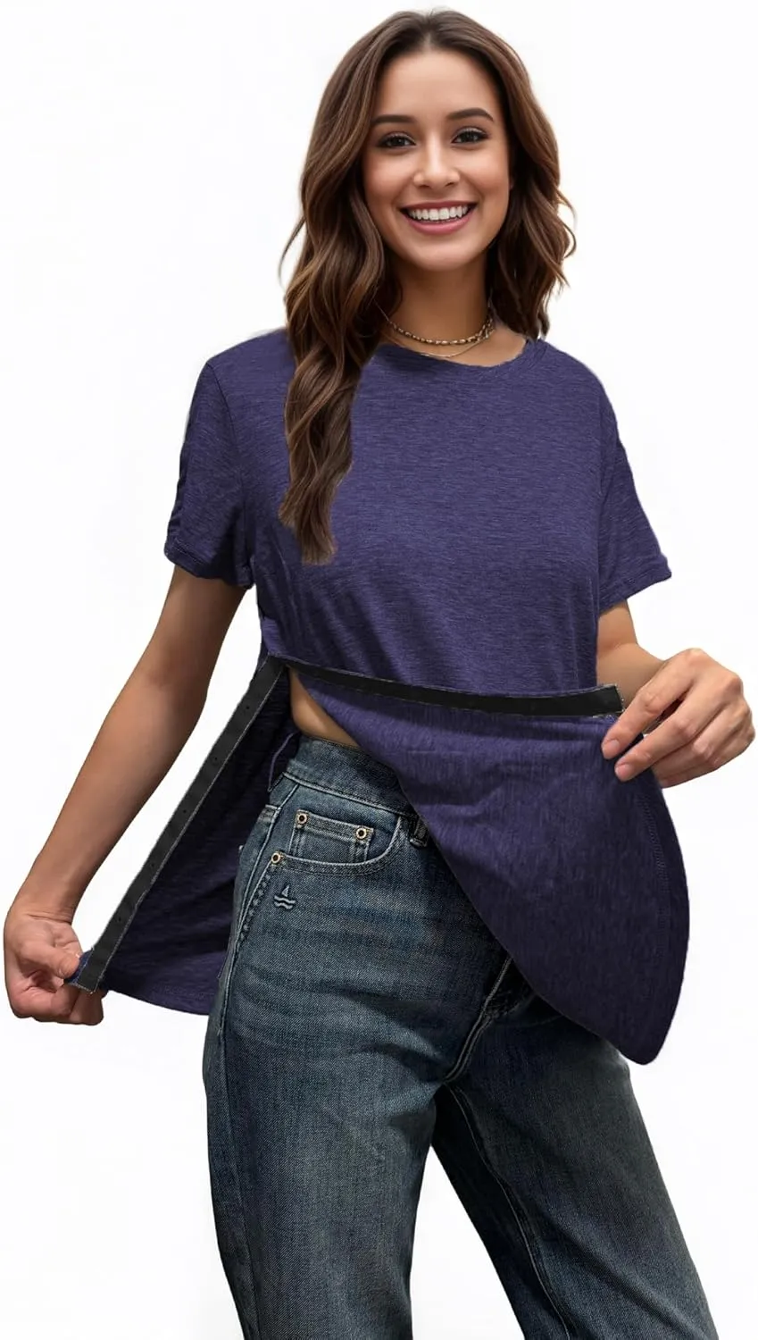 Youdiao Post Shoulder Surgery Shirt for Women Tear Away Snap Short Sleeve Rotator Cuff Recovery Must Haves Chemo Clothing
